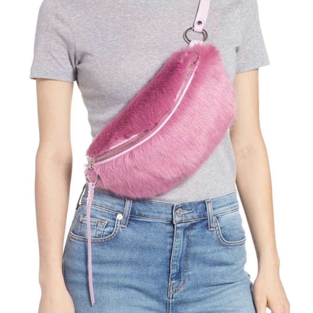 NWT Rebecca Minkoff Faux Fur Belt Bag/Fanny Pack